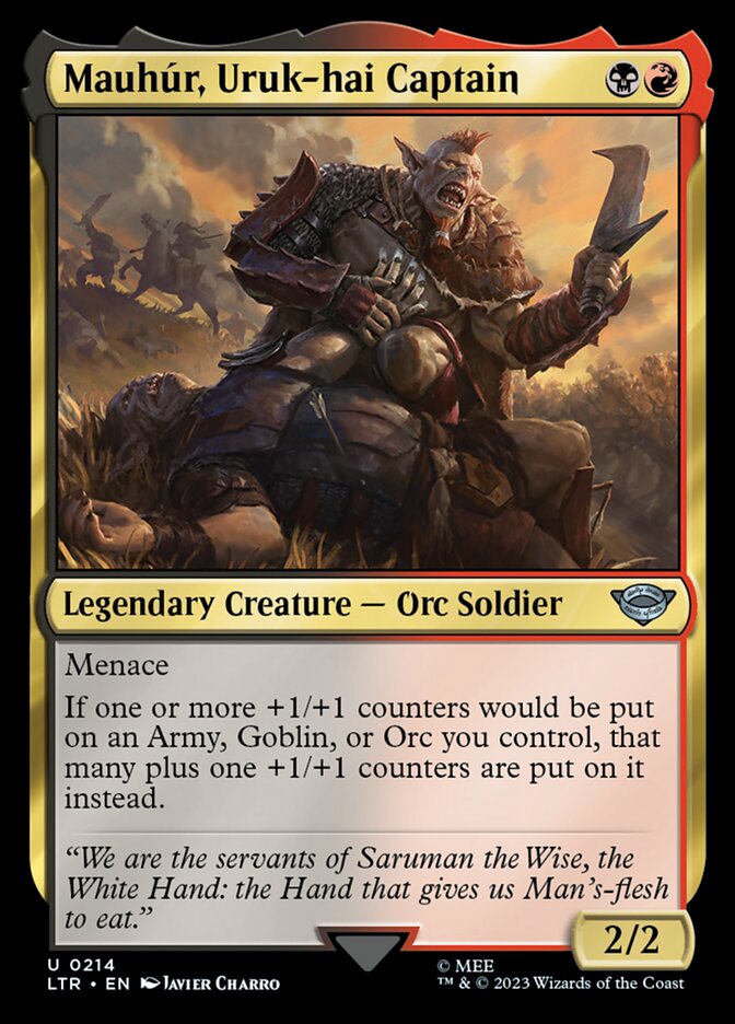 Mauhúr, Uruk-hai Captain – The Lord of the Rings: Tales of Middle-earth [LTR] – D – #214