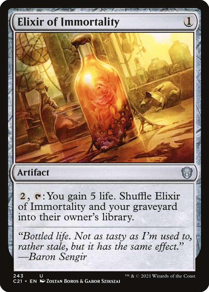 Elixir of Immortality – Commander 2021 [C21] – English – #243