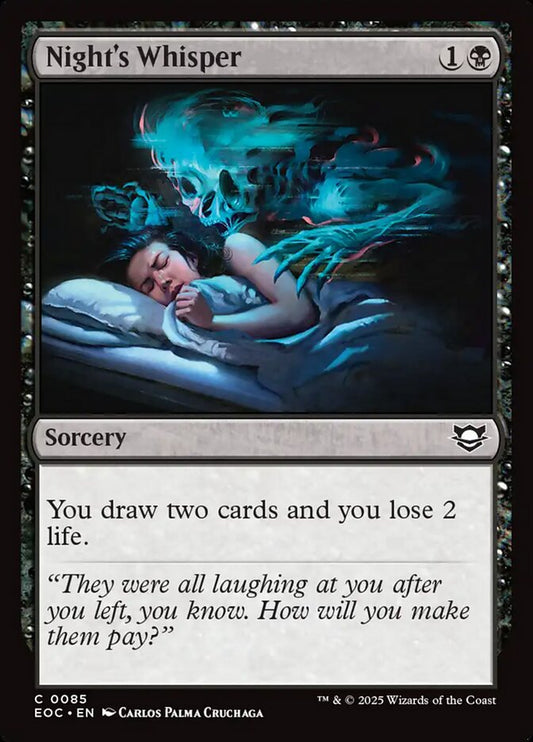Night's Whisper – Edge of Eternities Commander [EOC] – English – #85