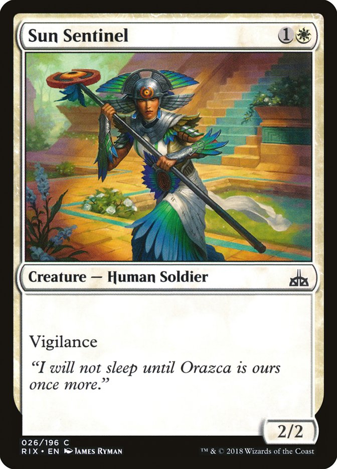 Sun Sentinel – Rivals of Ixalan [RIX] – D – #26
