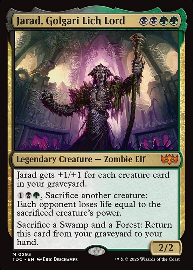 Jarad, Golgari Lich Lord – Tarkir: Dragonstorm Commander [TDC] – English – #293