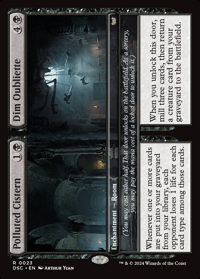 Polluted Cistern // Dim Oubliette – Duskmourn: House of Horror Commander [DSC] – English – #23