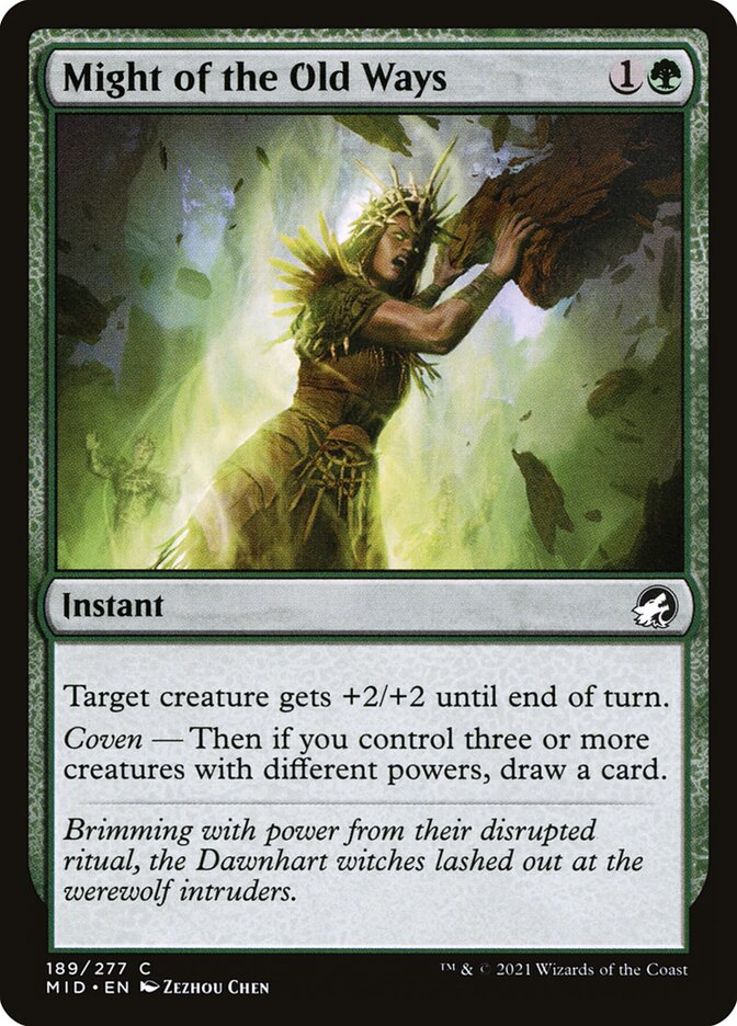 Might of the Old Ways – Innistrad: Midnight Hunt [MID] – D – #189