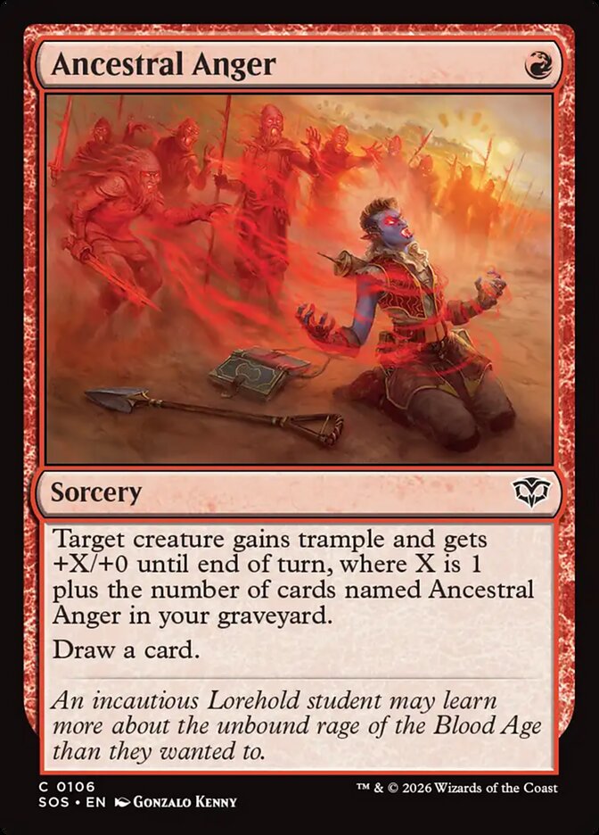 Ancestral Anger – Secrets of Strixhaven [SOS] – English – #106