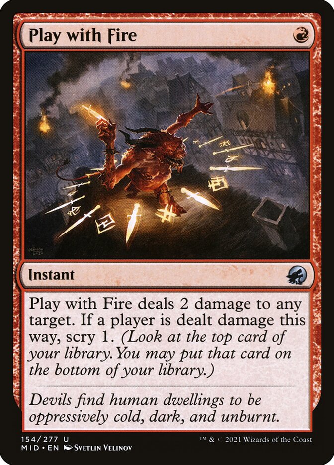 Play with Fire – Innistrad: Midnight Hunt [MID] – English – #154