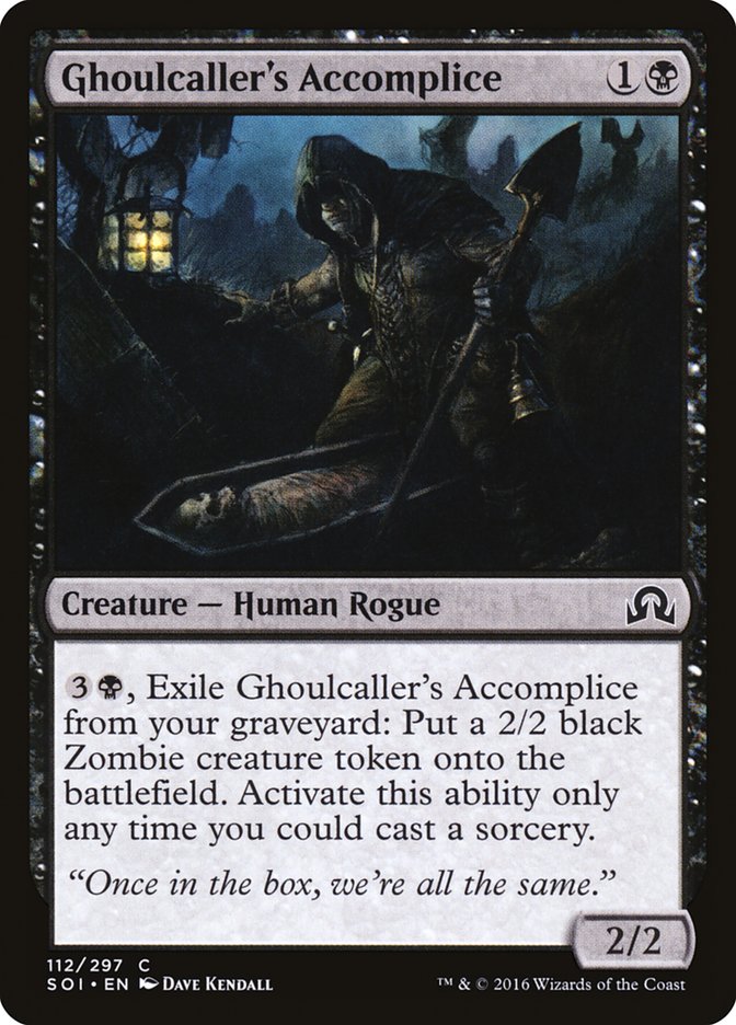 Ghoulcaller's Accomplice – Shadows over Innistrad [SOI] – English – #112