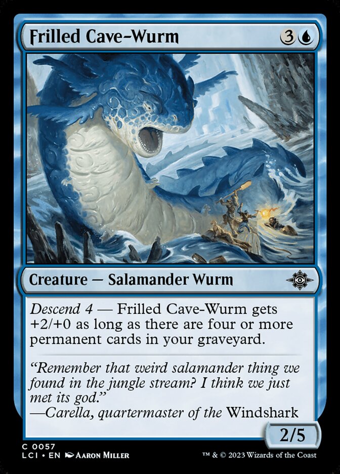 Frilled Cave-Wurm – The Lost Caverns of Ixalan [LCI] – D – #57