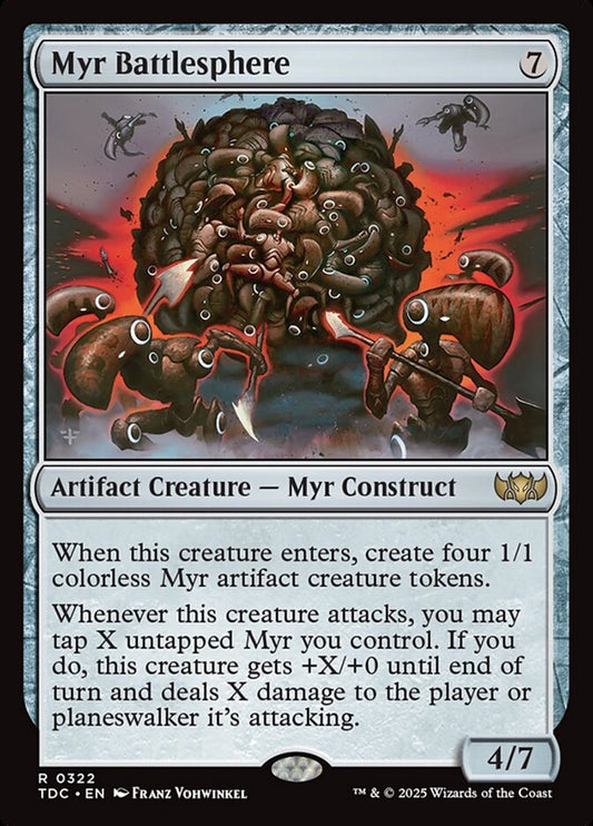 Myr Battlesphere – Tarkir: Dragonstorm Commander [TDC] – English – #322
