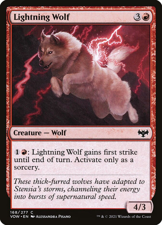 Lightning Wolf – Innistrad: Crimson Vow [VOW] – English – #168