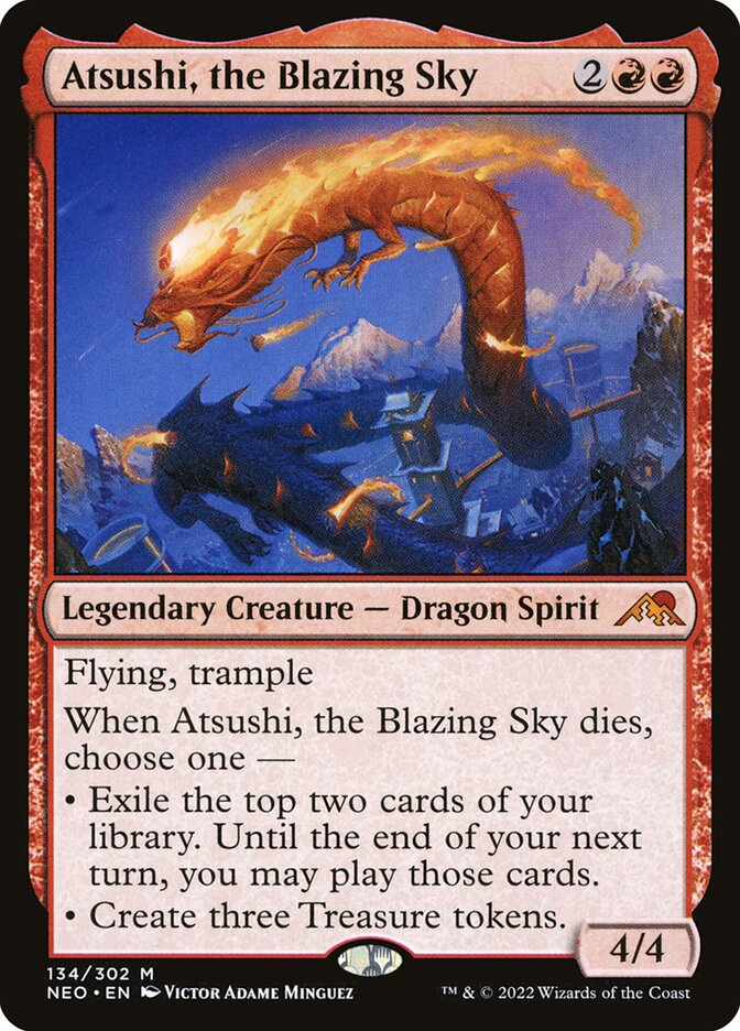 Atsushi, the Blazing Sky – Kamigawa: Neon Dynasty [NEO] – English – #134