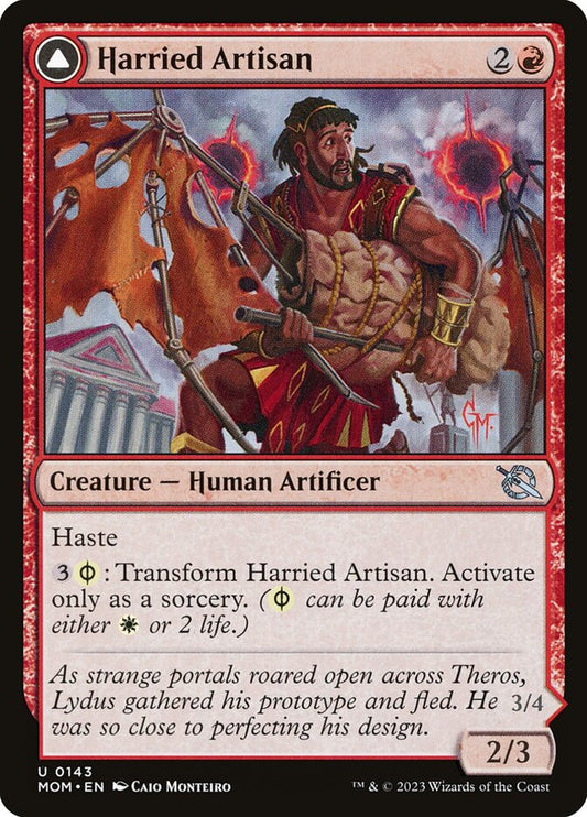 Harried Artisan // Phyrexian Skyflayer – March of the Machine [MOM] – D – #143