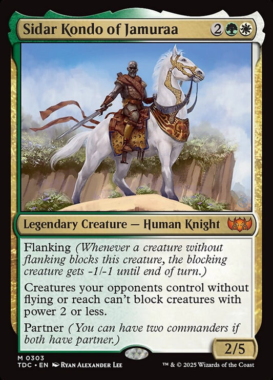 Sidar Kondo of Jamuraa – Tarkir: Dragonstorm Commander [TDC] – English – #303