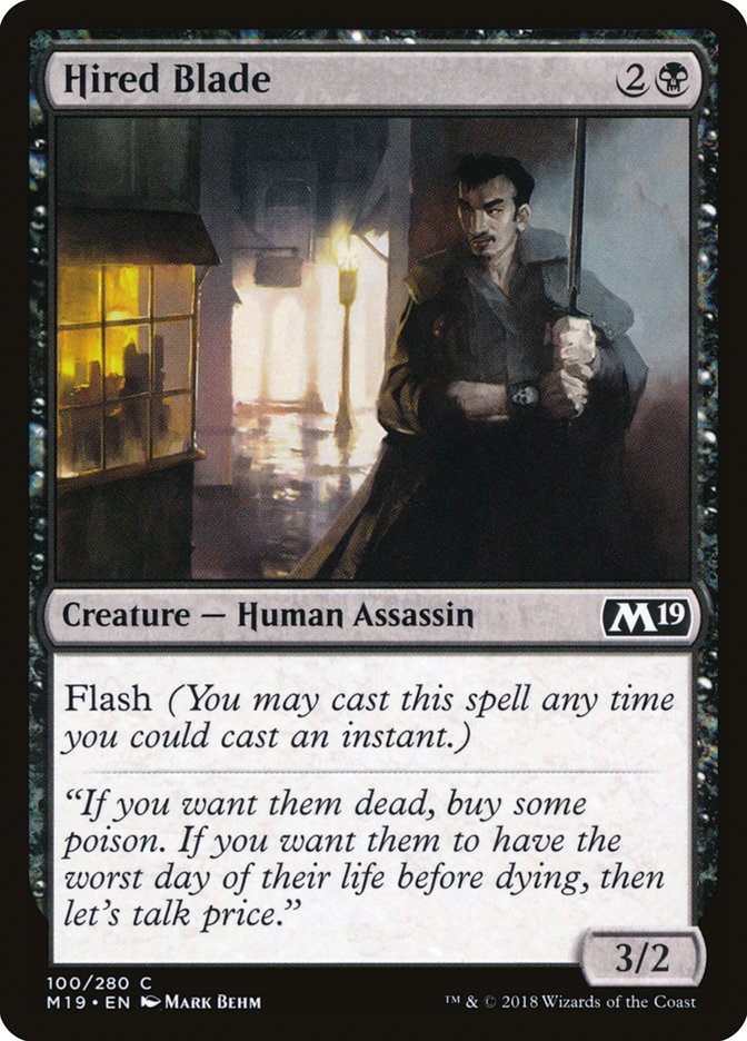 Hired Blade – Core Set 2019 [M19] – D – #100