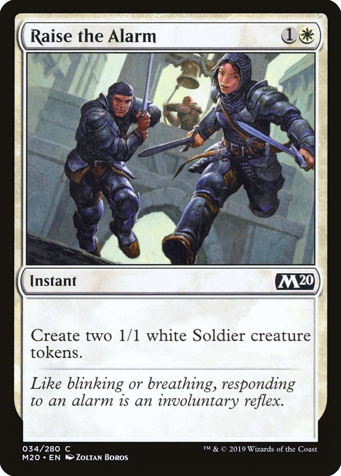Raise the Alarm – Core Set 2020 [M20] – English – #34