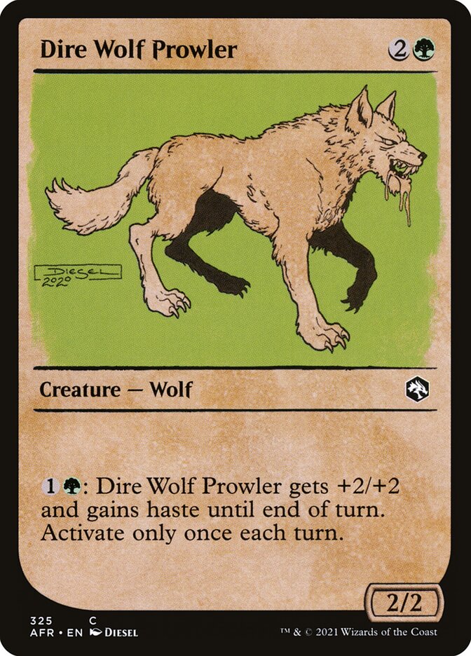 Dire Wolf Prowler – Adventures in the Forgotten Realms [AFR] – D – #325