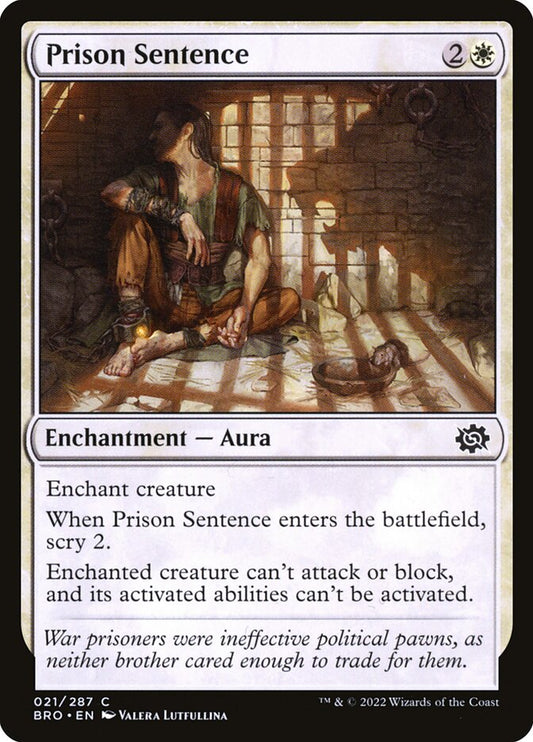 Prison Sentence – The Brothers' War [BRO] – D – #21