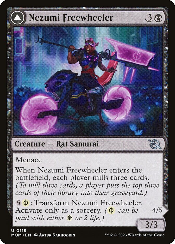 Nezumi Freewheeler // Hideous Fleshwheeler – March of the Machine [MOM] – English – #119