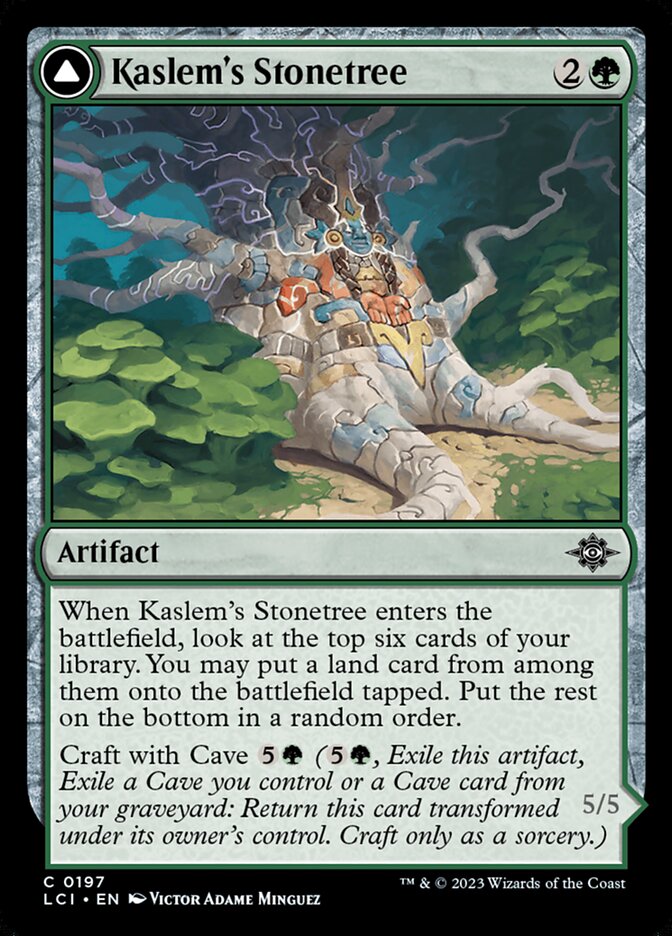 Kaslem's Stonetree // Kaslem's Strider – The Lost Caverns of Ixalan [LCI] – D – #197