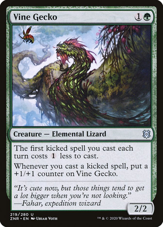 Vine Gecko – Zendikar Rising [ZNR] – English – #219