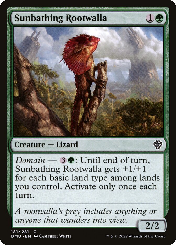 Sunbathing Rootwalla – Dominaria United [DMU] – D – #181