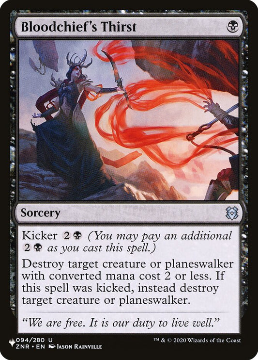Bloodchief's Thirst – The List [PLST] – English – #ZNR-94