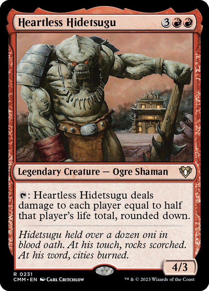 Heartless Hidetsugu – Commander Masters [CMM] – English – #231