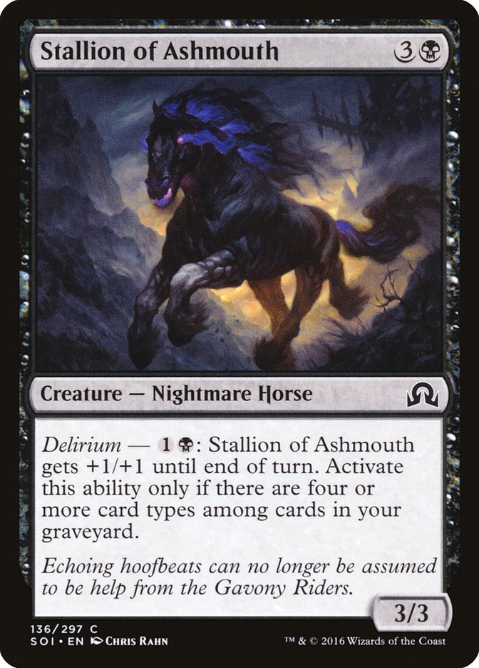 Stallion of Ashmouth – Shadows over Innistrad [SOI] – English – #136