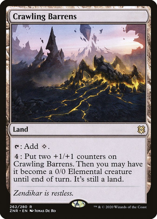 Crawling Barrens – Zendikar Rising [ZNR] – English – #262