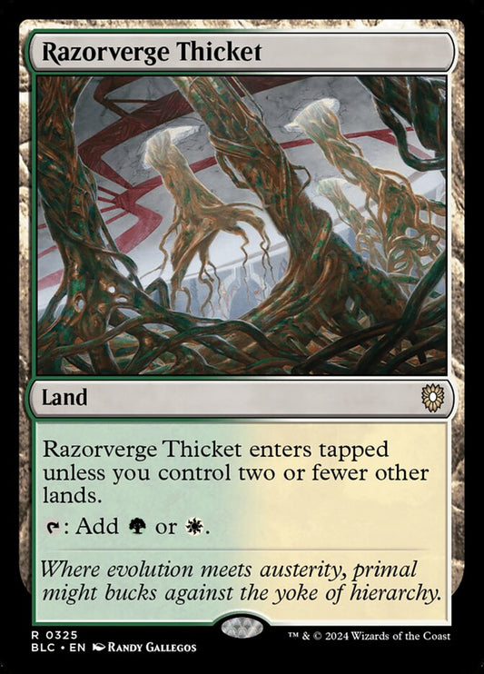 Razorverge Thicket – Bloomburrow Commander [BLC] – English – #325
