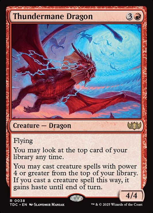 Thundermane Dragon – Tarkir: Dragonstorm Commander [TDC] – English – #38
