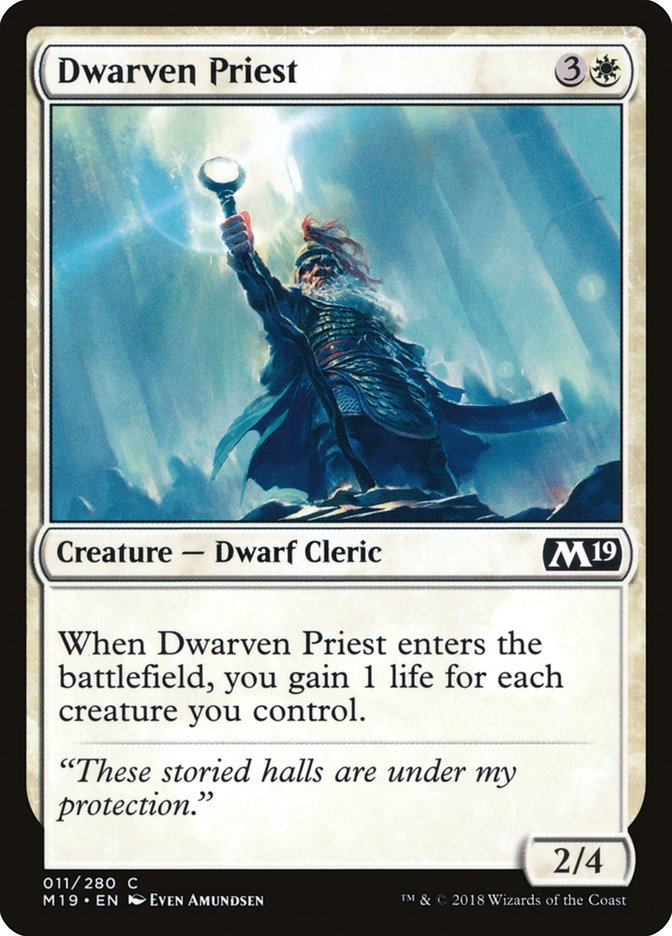 Dwarven Priest – Core Set 2019 [M19] – D – #11