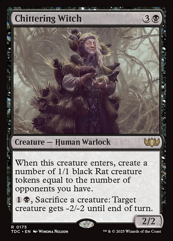 Chittering Witch – Tarkir: Dragonstorm Commander [TDC] – English – #175
