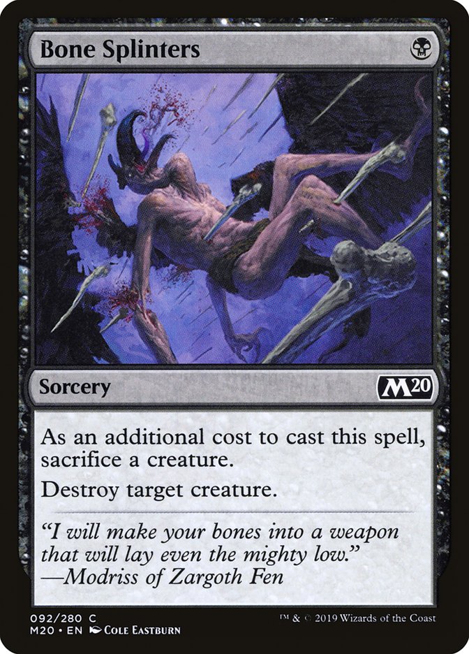 Bone Splinters – Core Set 2020 [M20] – D – #92