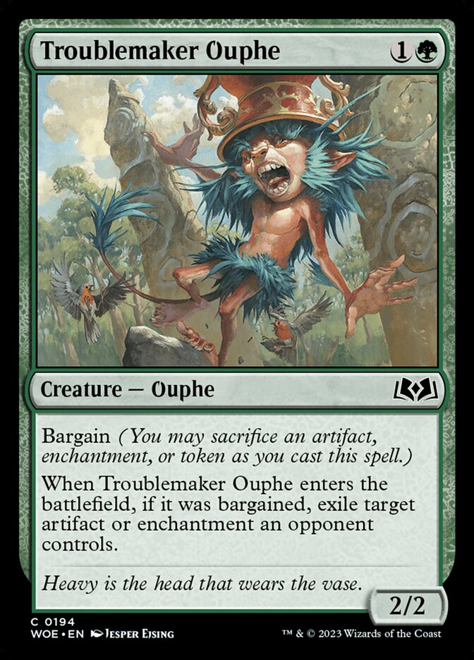 Troublemaker Ouphe – Wilds of Eldraine [WOE] – English – #194