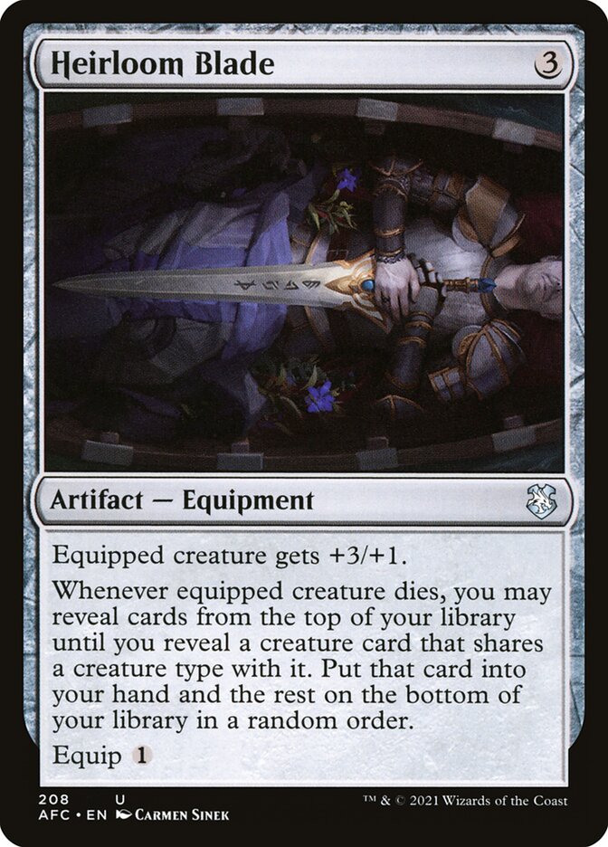 Heirloom Blade – Forgotten Realms Commander [AFC] – D – #208