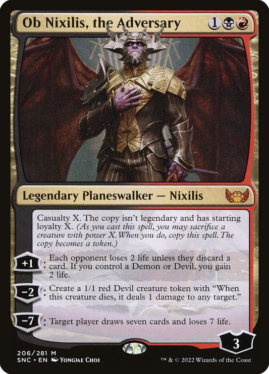 Ob Nixilis, the Adversary – Streets of New Capenna [SNC] – English – #206