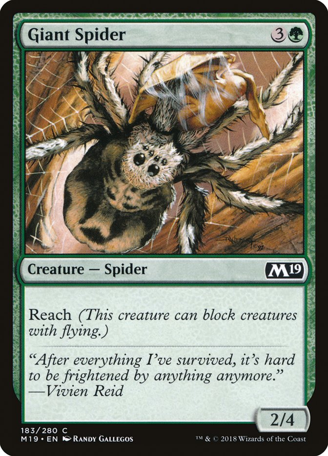 Giant Spider – Core Set 2019 [M19] – D – #183