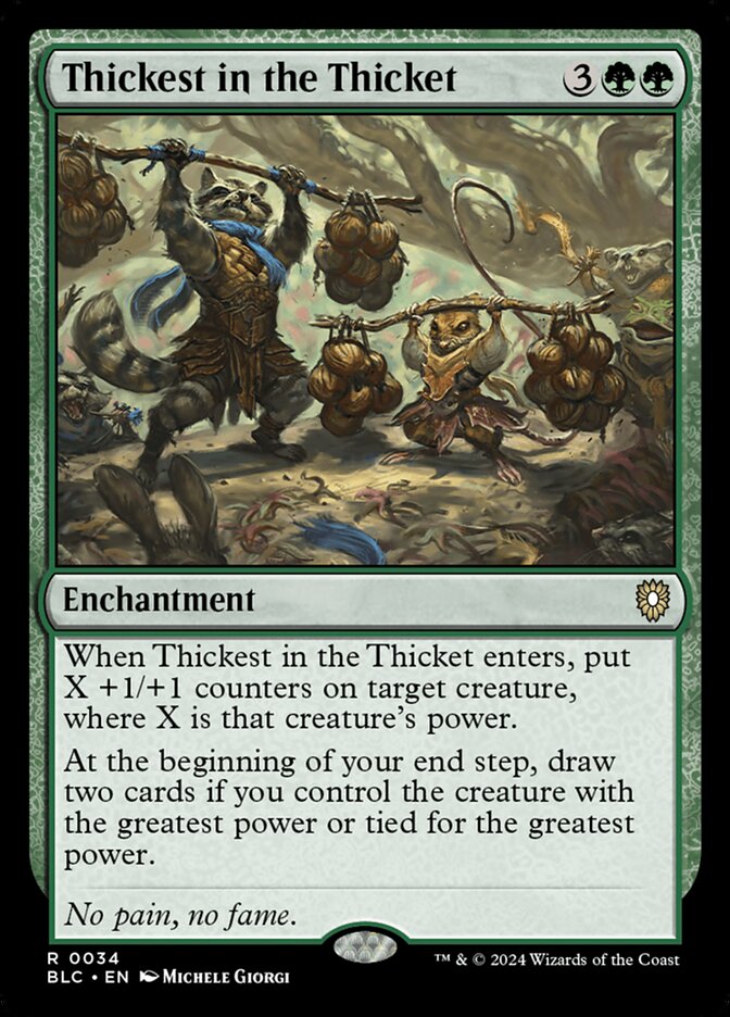 Thickest in the Thicket – Bloomburrow Commander [BLC] – English – #34