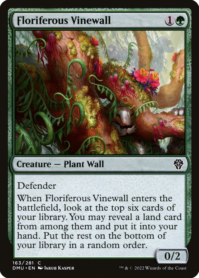 Floriferous Vinewall – Dominaria United [DMU] – D – #163