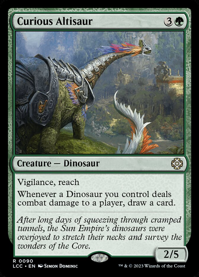 Curious Altisaur – The Lost Caverns of Ixalan Commander [LCC] – English – #90