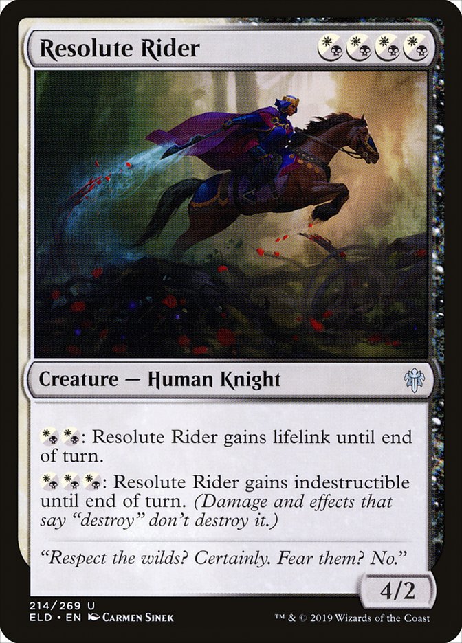 Resolute Rider – Throne of Eldraine [ELD] – English – #214