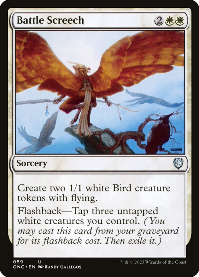 Battle Screech – Phyrexia: All Will Be One Commander [ONC] – D – #59