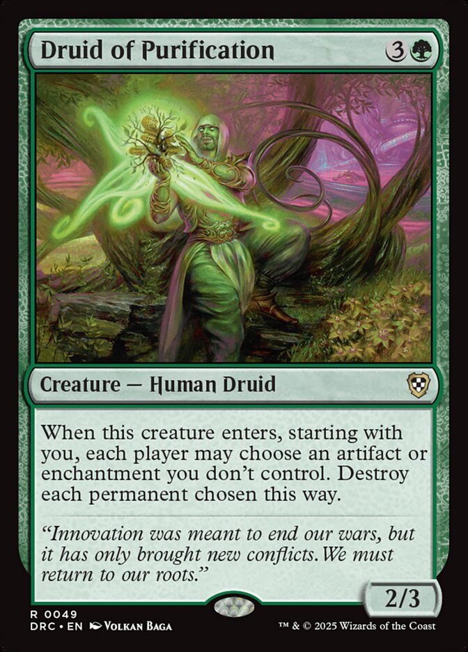 Druid of Purification – Aetherdrift Commander [DRC] – English – #49