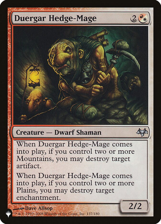 Duergar Hedge-Mage – The List [PLST] – English – #EVE-137