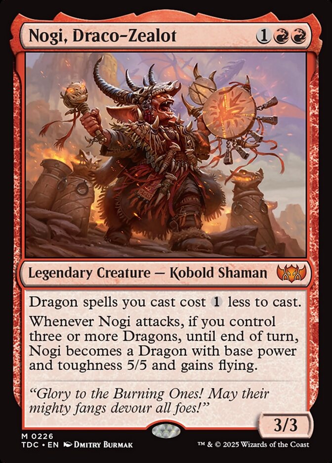 Nogi, Draco-Zealot – Tarkir: Dragonstorm Commander [TDC] – English – #226