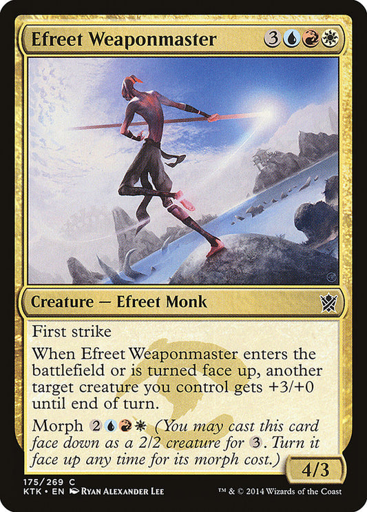 Efreet Weaponmaster – Khans of Tarkir [KTK] – English – #175