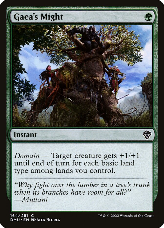 Gaea's Might – Dominaria United [DMU] – English – #164