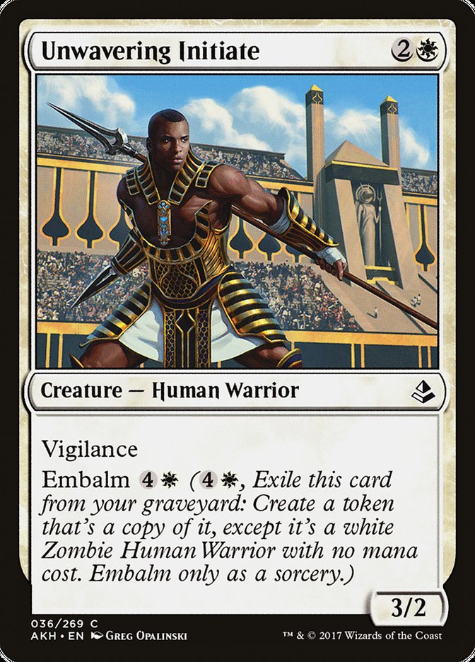 Unwavering Initiate – Amonkhet [AKH] – English – #36