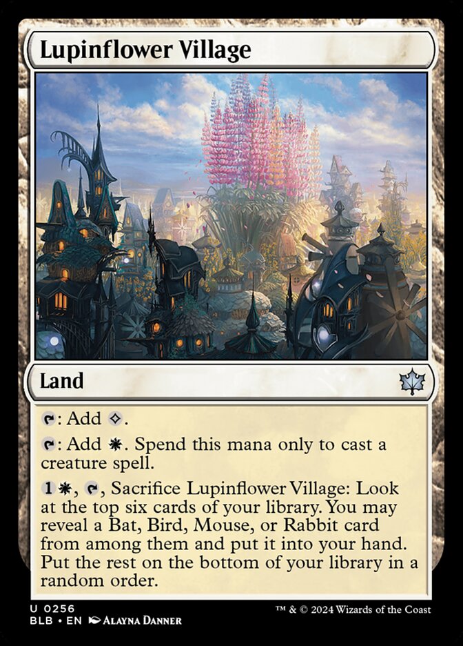 Lupinflower Village – Bloomburrow [BLB] – English – #256