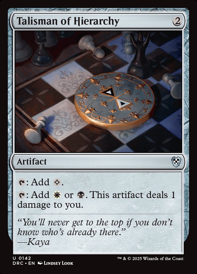 Talisman of Hierarchy – Aetherdrift Commander [DRC] – English – #142